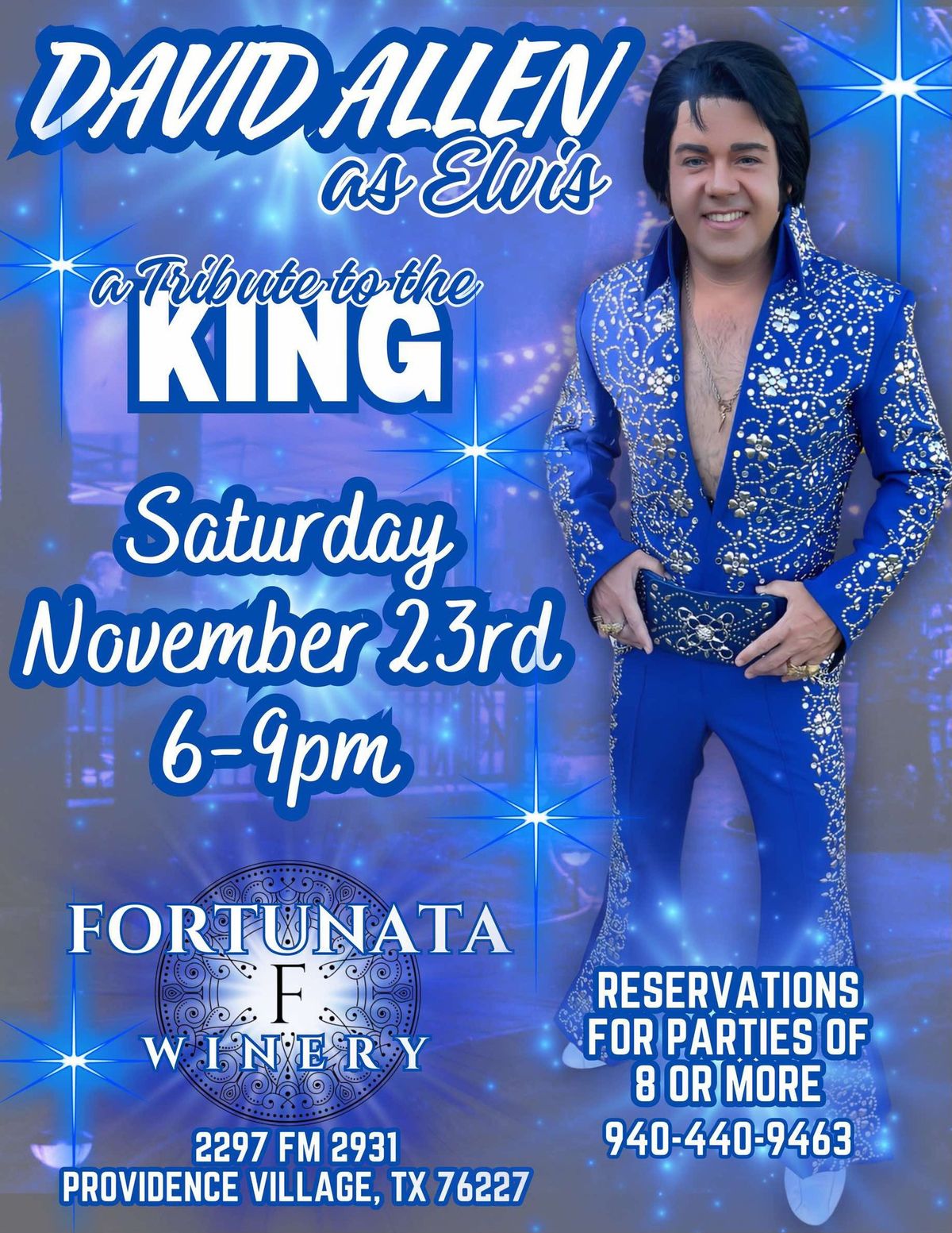 Elvis: A Tribute to the King at Fortunata Winery