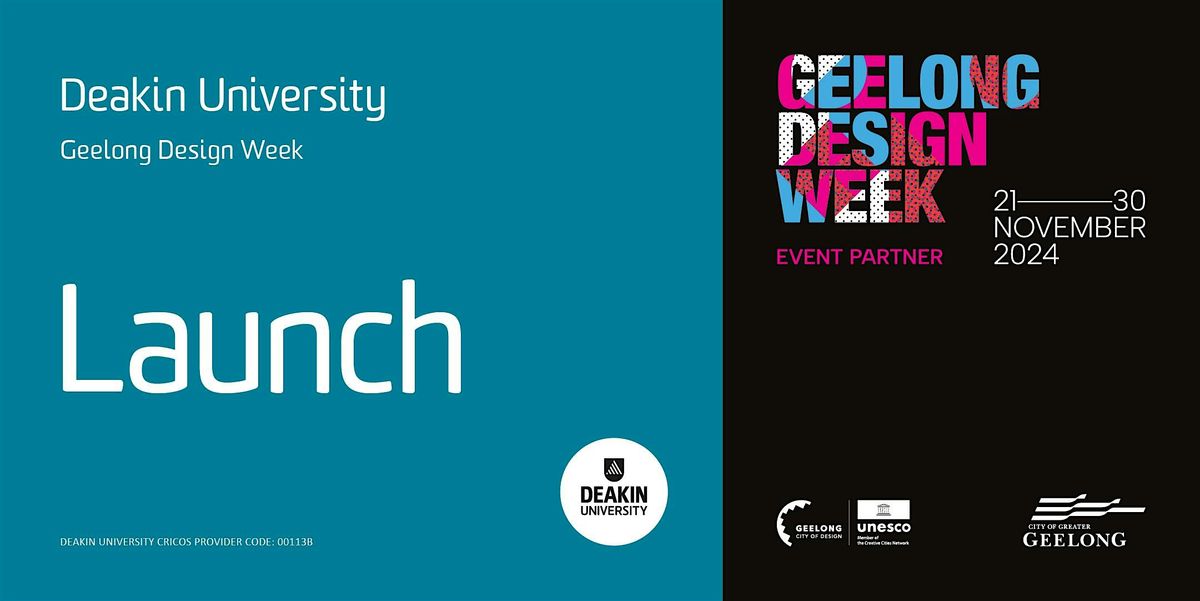 Deakin University Geelong Design Week Launch