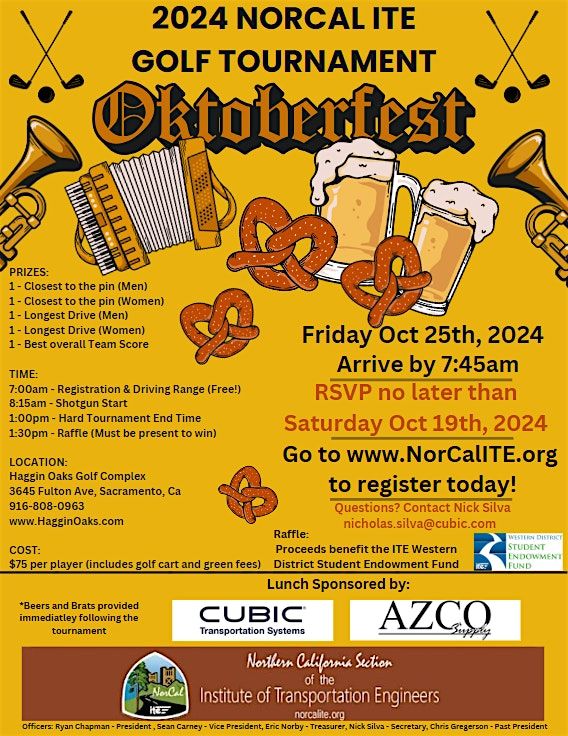 2024 NorCal ITE Oktoberfest Best Ball Golf Tournament