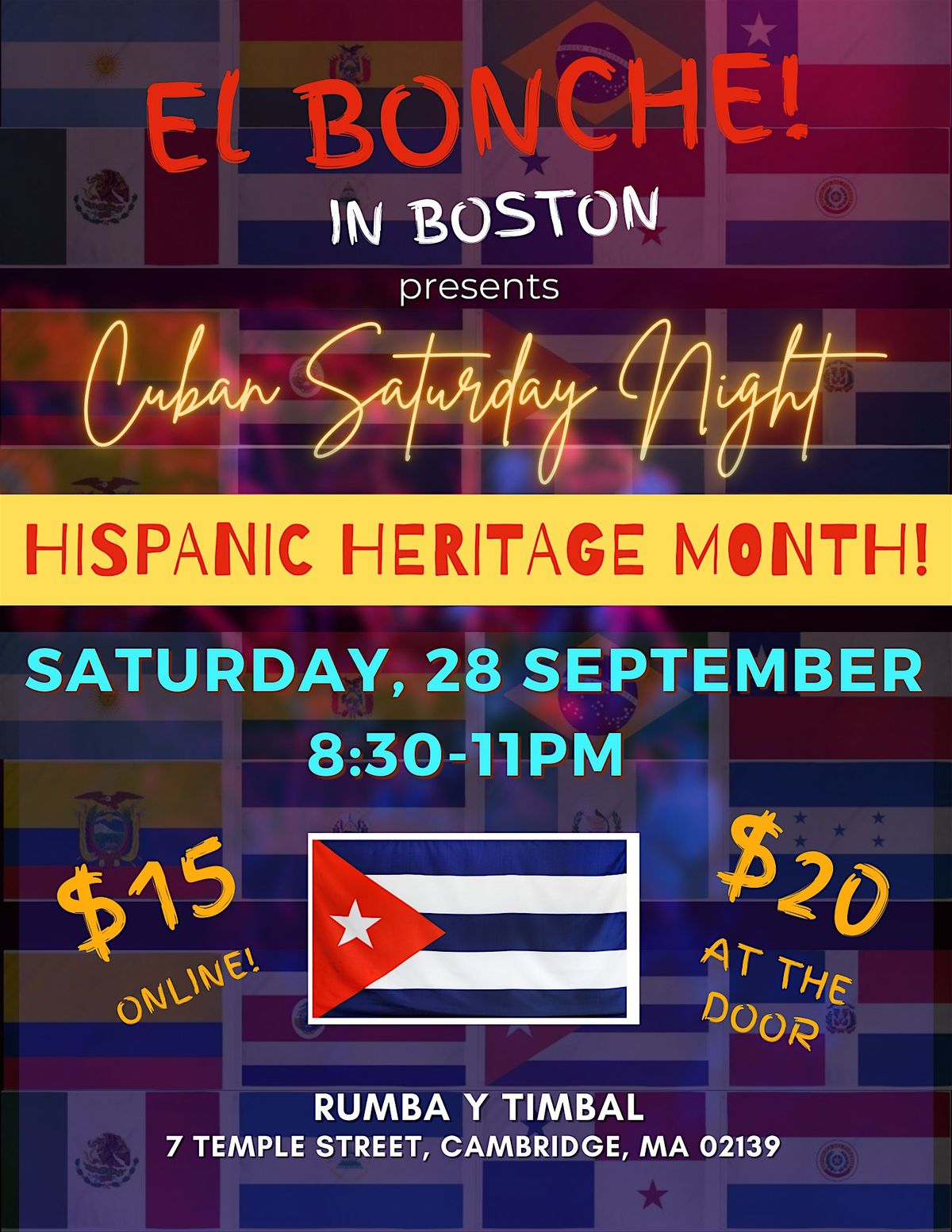 El Bonche in Boston - HISPANIC HERITAGE MONTH!!