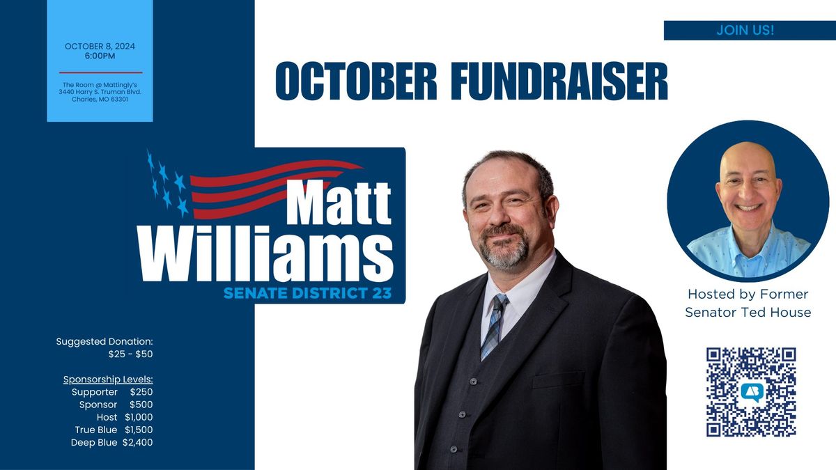 October Fundraiser - Hosted by Ted House