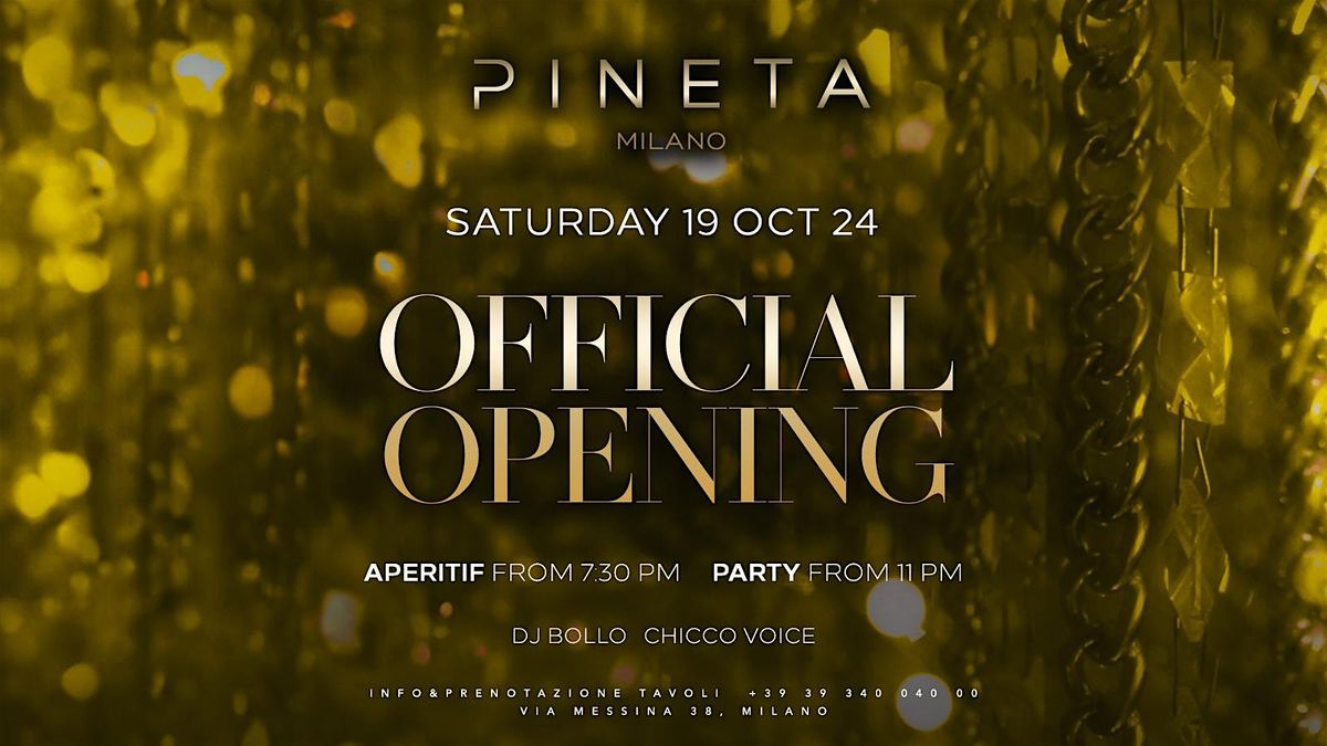 Pineta Milano: Grand Opening of the Event Space in the Heart of Milan