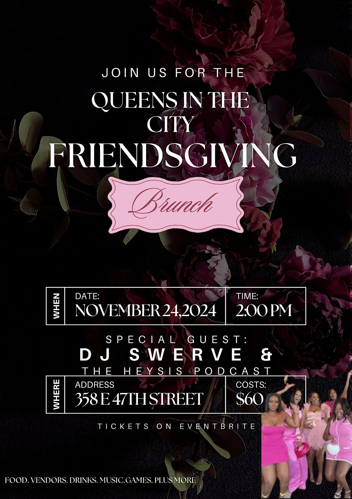 Queens In The City 2nd Annual FriendsGiving Brunch