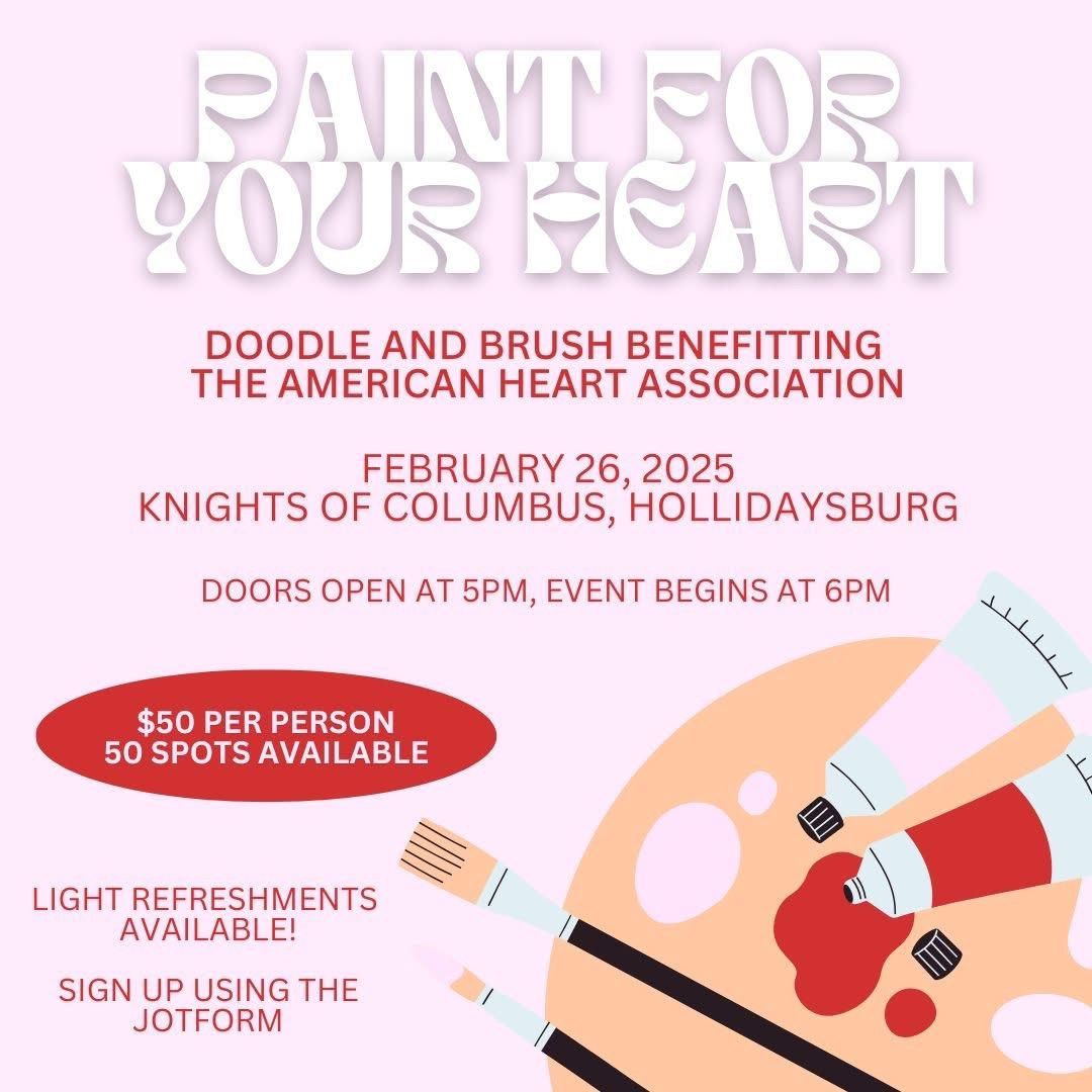 Paint for Your Heart, benefitting the American Heart Association