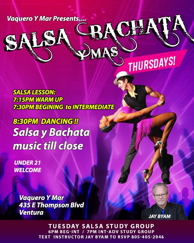 THURSDAYS SALSA y BACHATA  NIGHT!