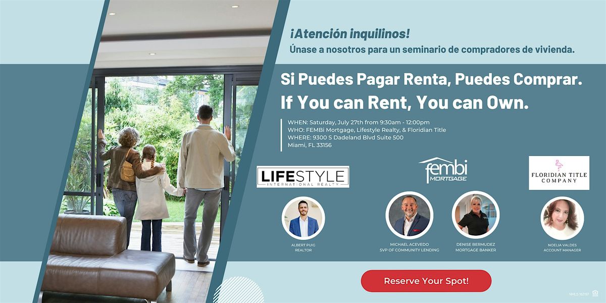 Seminario para compradores de su primera vivienda