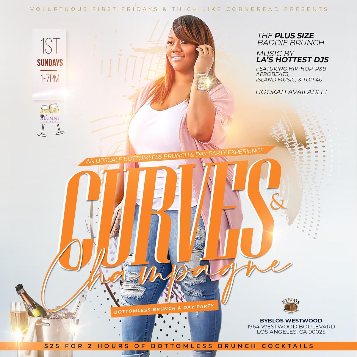 Curves & Champagne - Bottomless Brunch & Day Party L.A. Edition