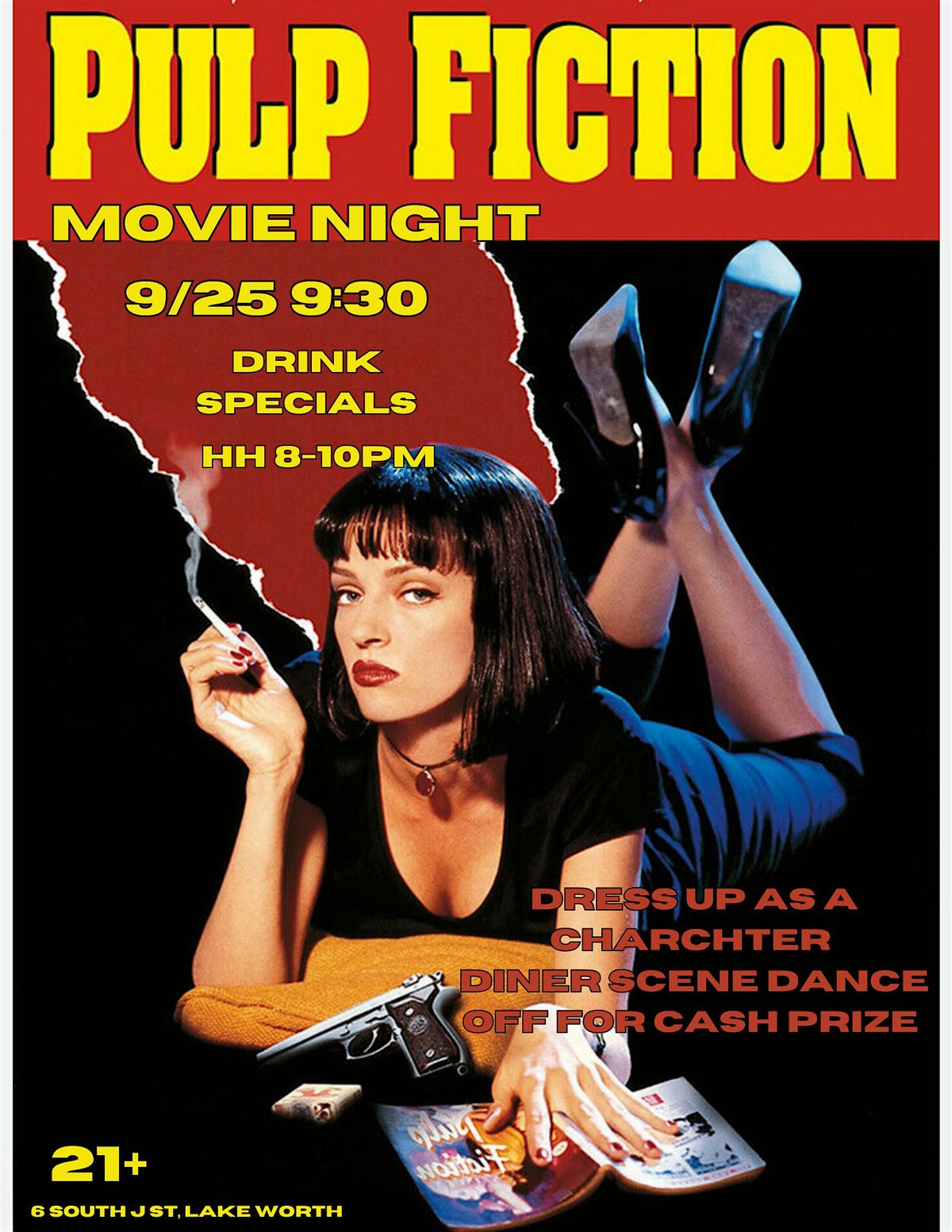 Pulp Fiction Movie Night - Dress as your Favorite Character