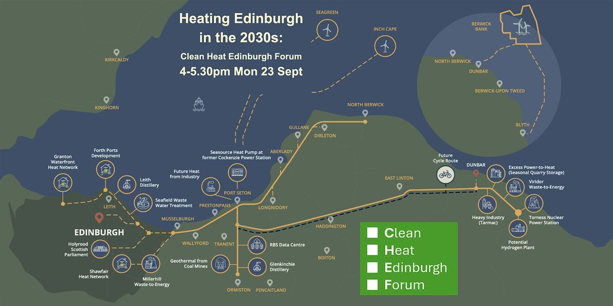 Heating Edinburgh in the 2030s: Clean Heat Edinburgh Forum 4pm Mon 23 Sept