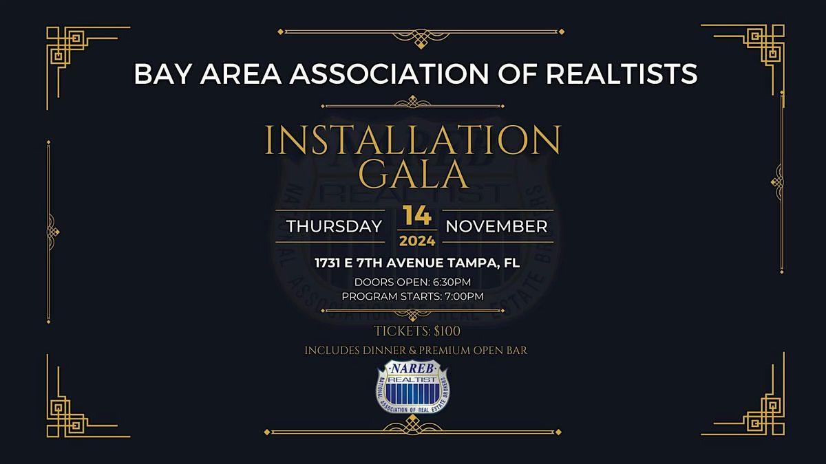 Bay Area Association of Realtists Installation Gala