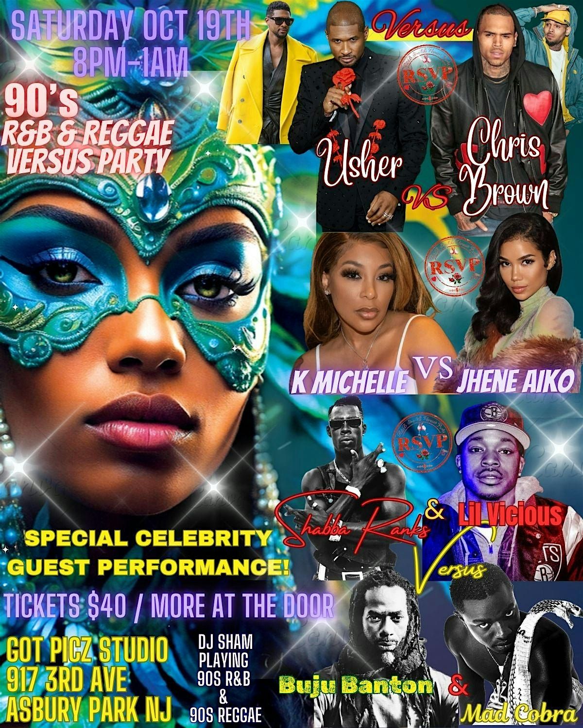 90s R&B & Reggae Versus Party w\/ Special Guest Celebrity Performance