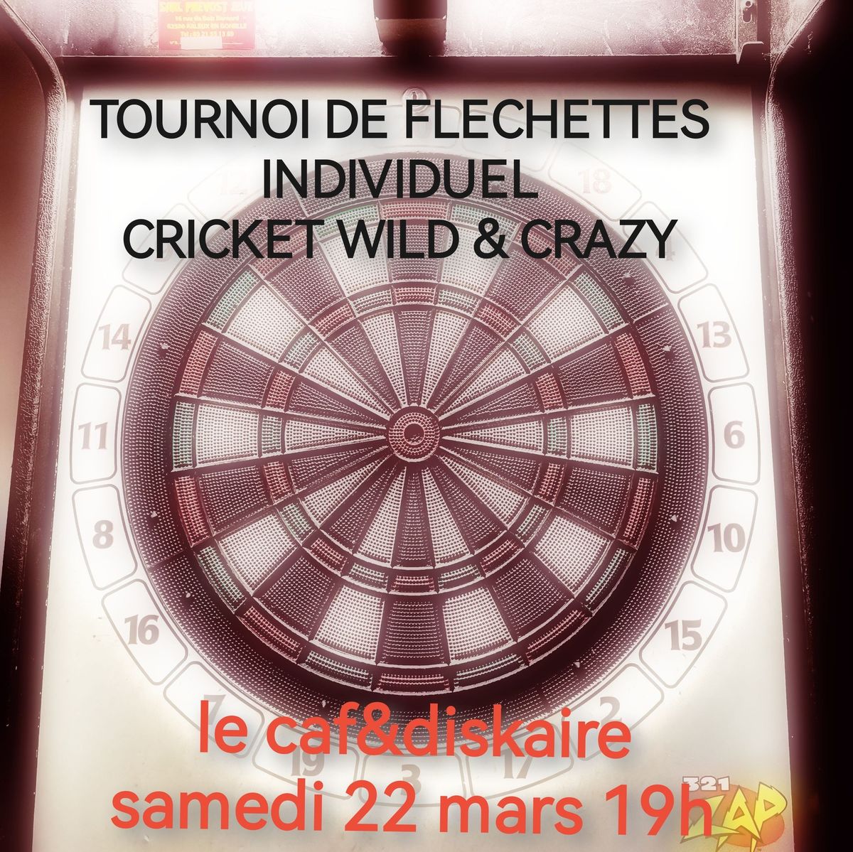 Tournoi de Flechettes \/ Cricket Wild and Crazy Cut Throat \/ Le Caf&diskaire 