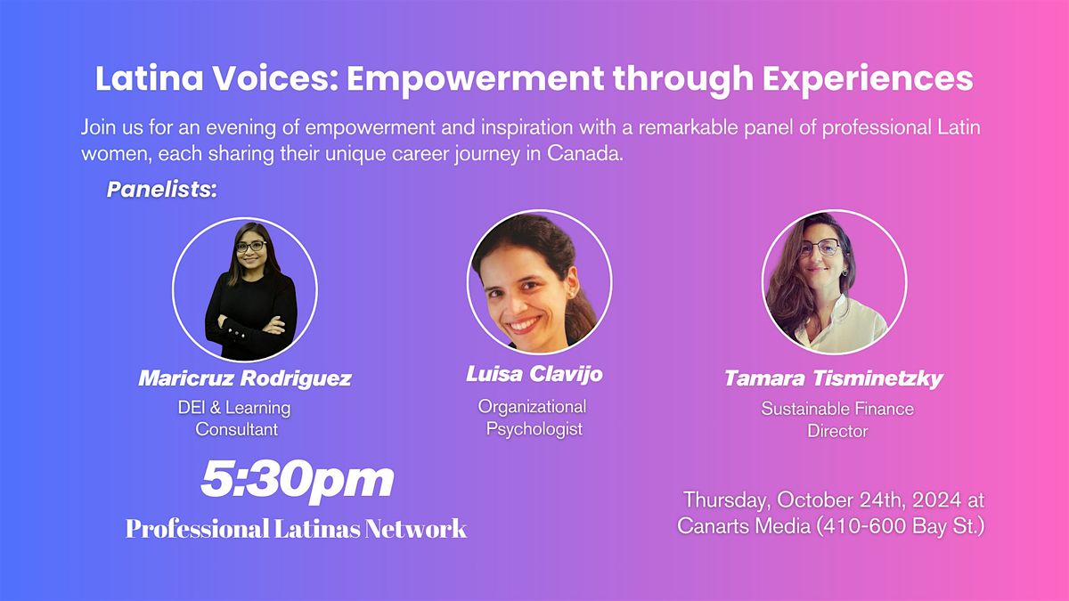 Latina Voices: Empowerment through Experiences (Networking Event)