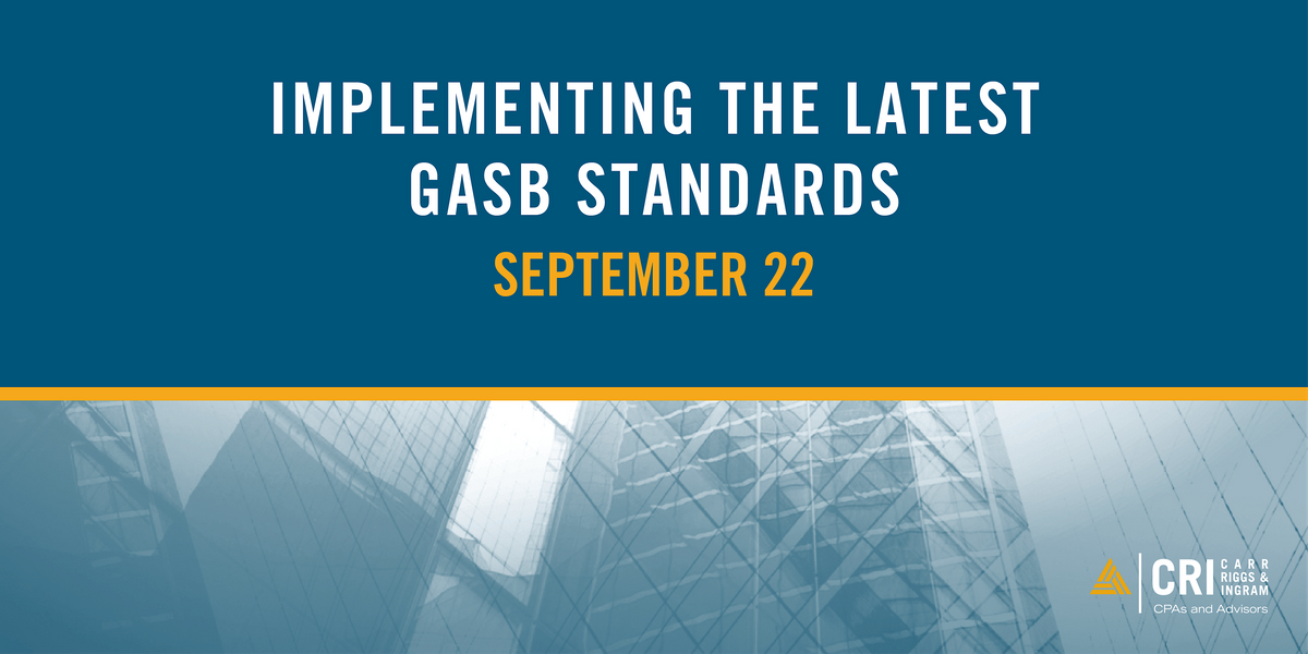 Implementing the Latest GASB Standards