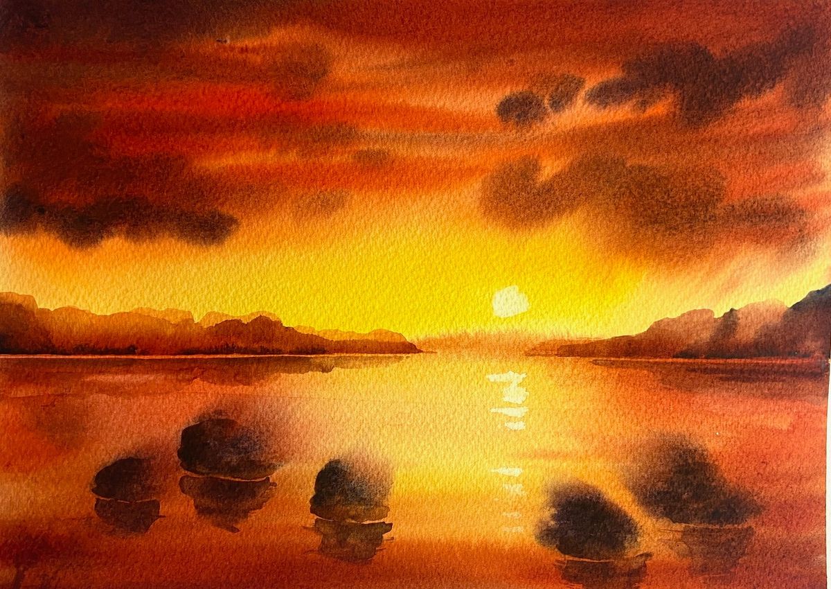 Paint Seascapes in Watercolours on Sundays 20th & 27th October, 2024 10.30 - 3.30pm 