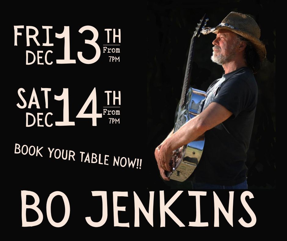 Bo Jenkins at Crossroads Bar Fri & Sat Night!