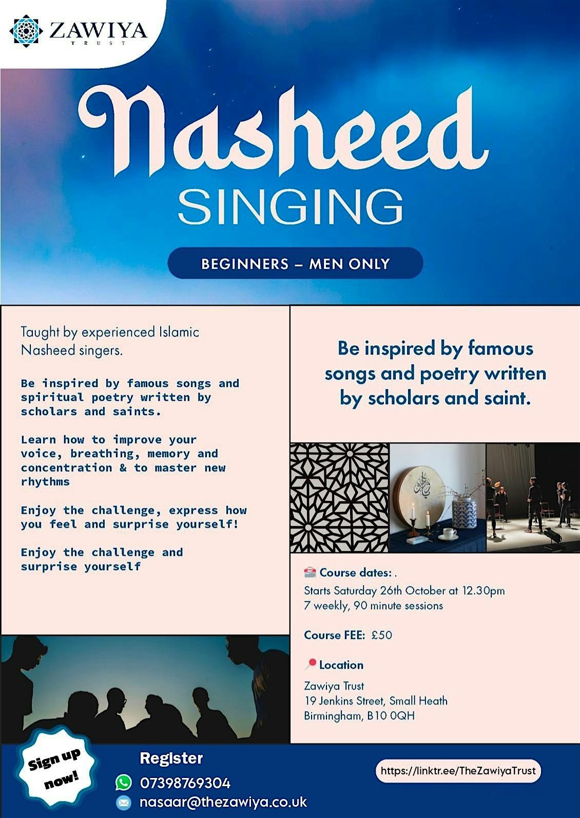 Men's Nasheed Singing (Beginners)