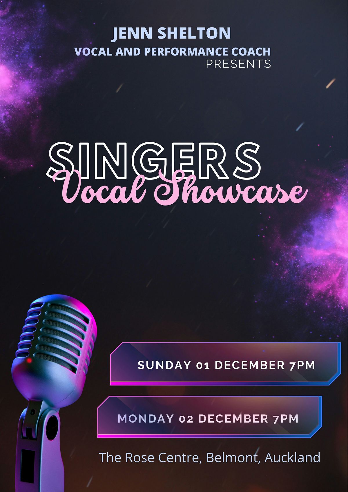 Singers Concert ~ Sunday Night