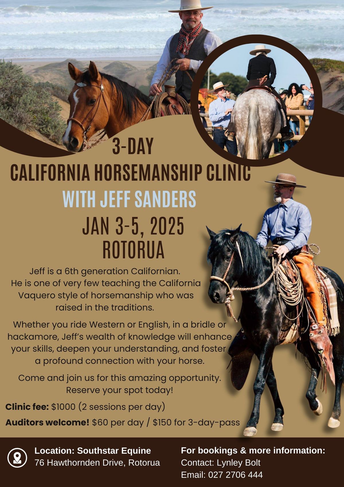 Jeff Sanders 3-Day California Horsemanship Clinic