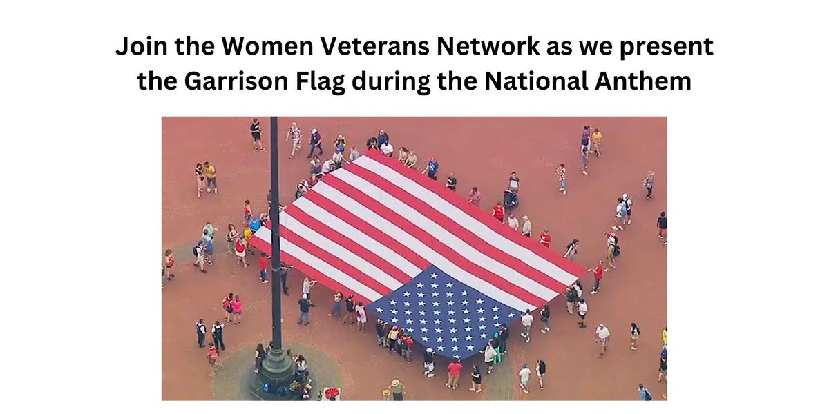 Garrison Flag presentation before Great Lakes Loons game