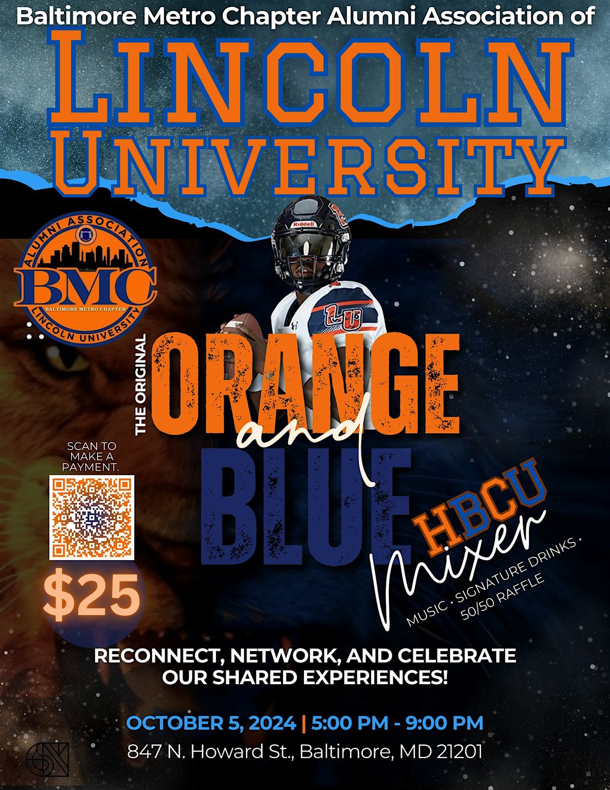 Baltimore Metro Alumni Chapter Presents The Orange & Blue HBCU Mixer