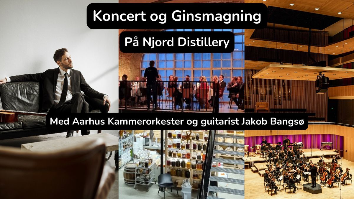 Koncert og Ginsmagning - Aarhus Kammerorkester og Guitarist Jakob Bangs\u00f8 p\u00e5 Njord Gin Distillery