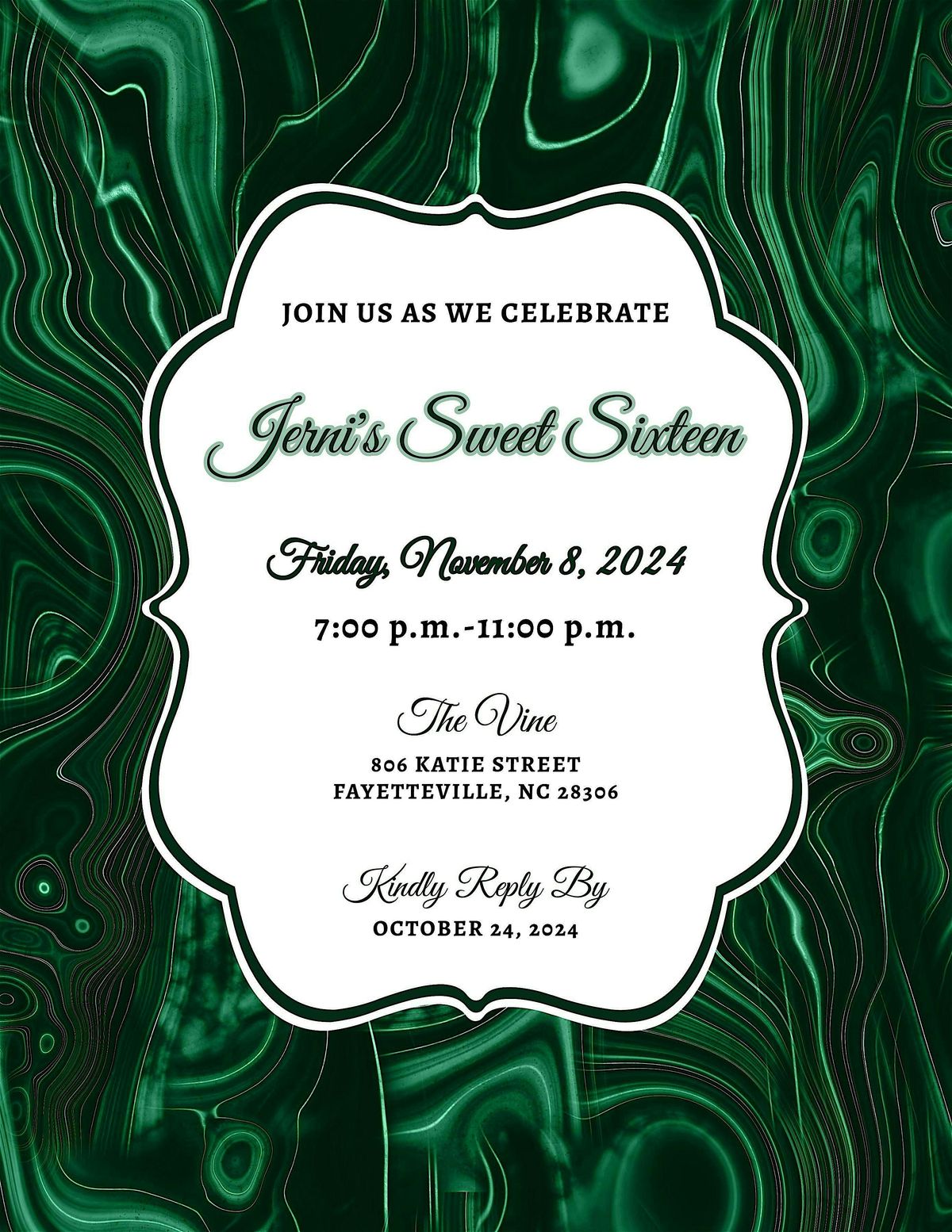 Jerni's Sweet Sixteen Celebration