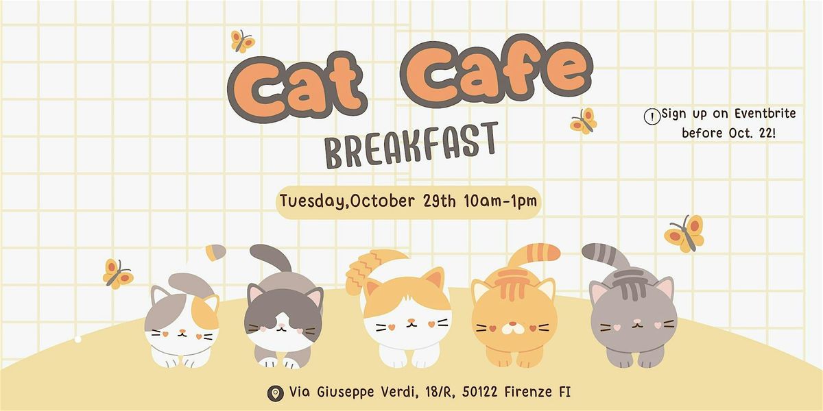 Cat Cafe Breakfast