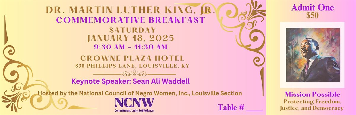 Dr. Martin Luther King, Jr. Commemorative Breakfast