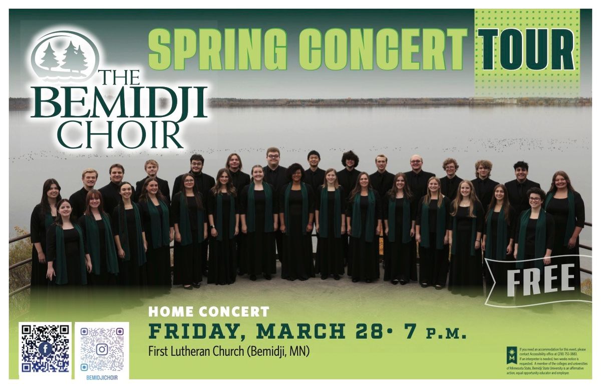 Bemidji Choir Spring Tour HOME CONCERT - First Lutheran Church (Bemidji, MN)