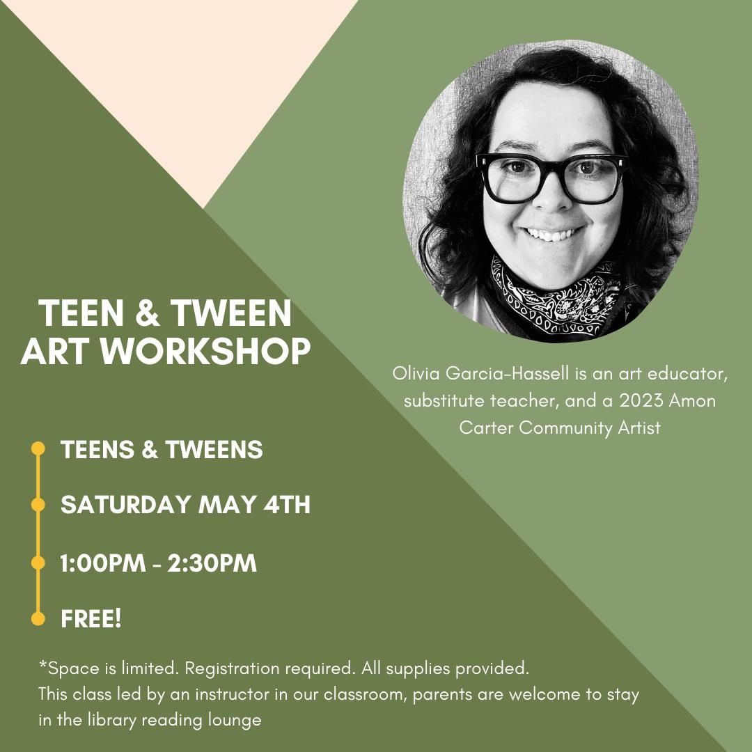 FREE: Teen & Tween Art Workshop with the OG Art Teacher