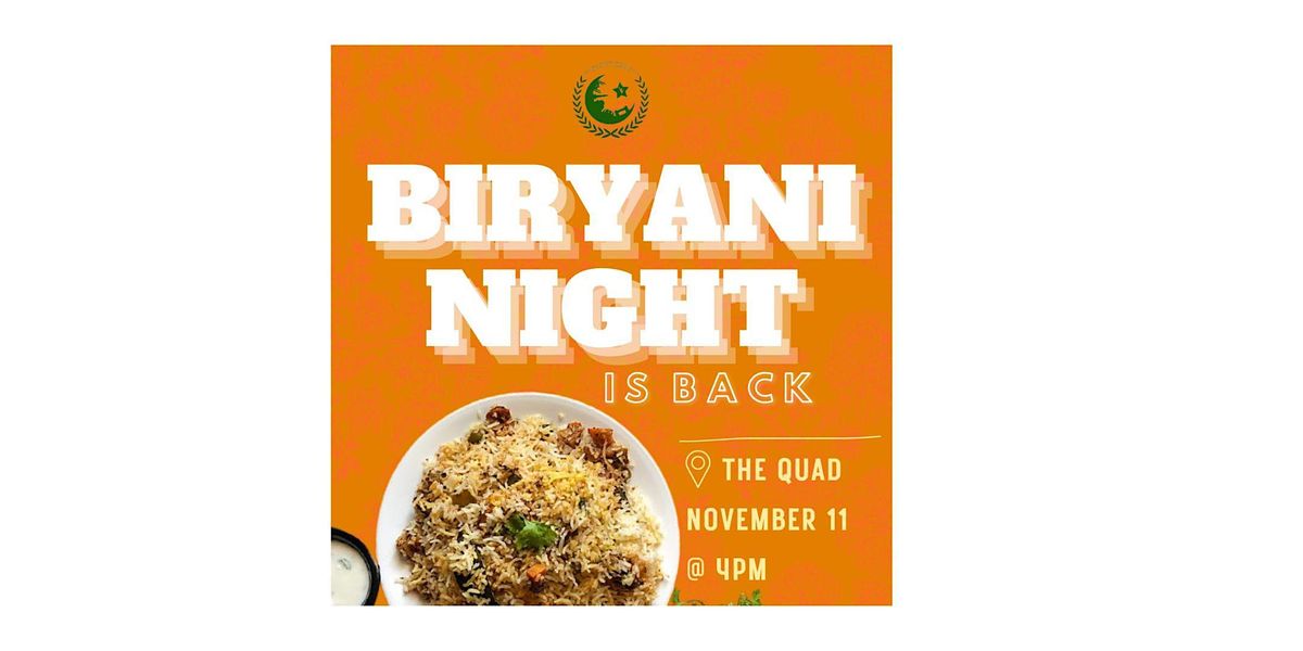 PSA Biryani  Night