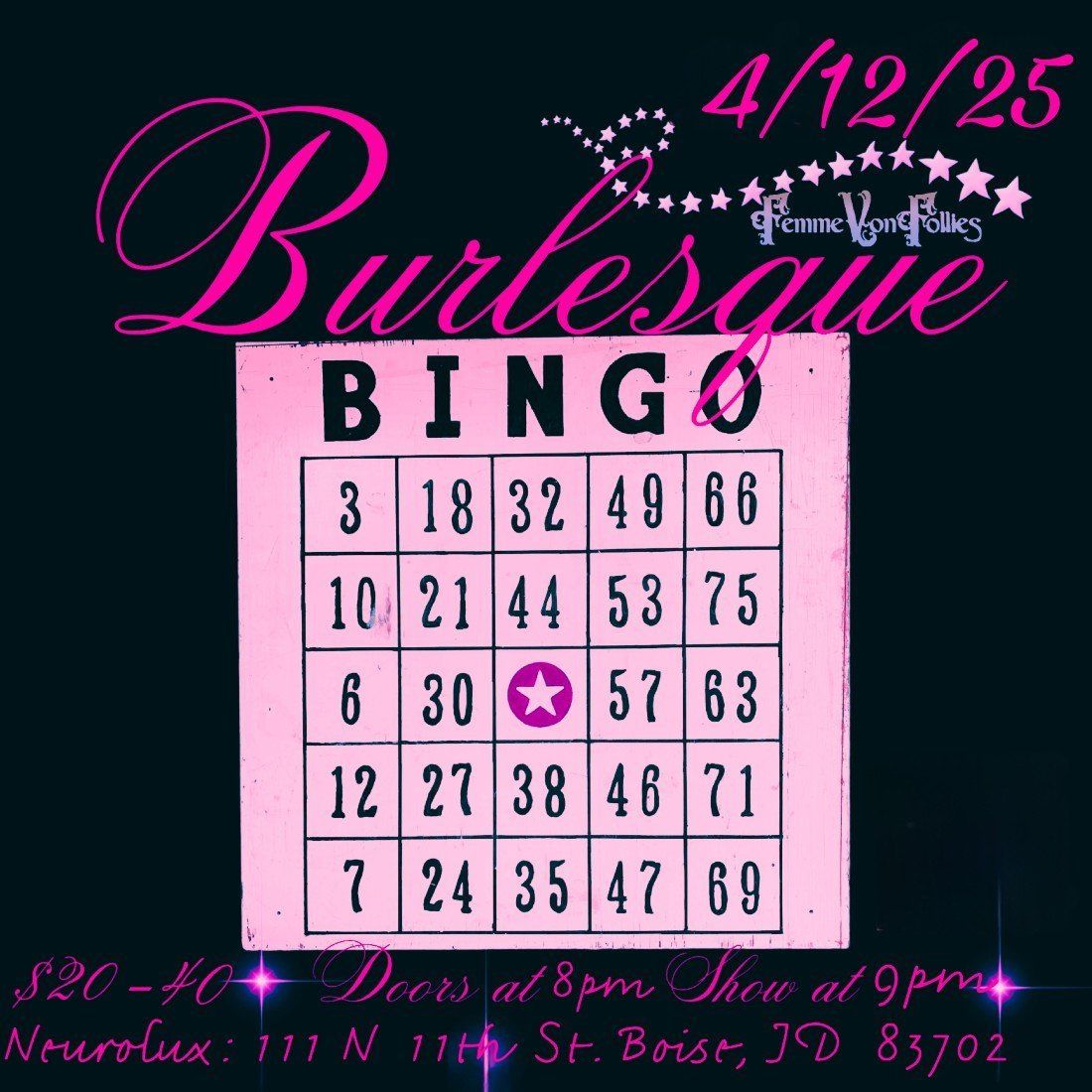 Burlesque Bingo