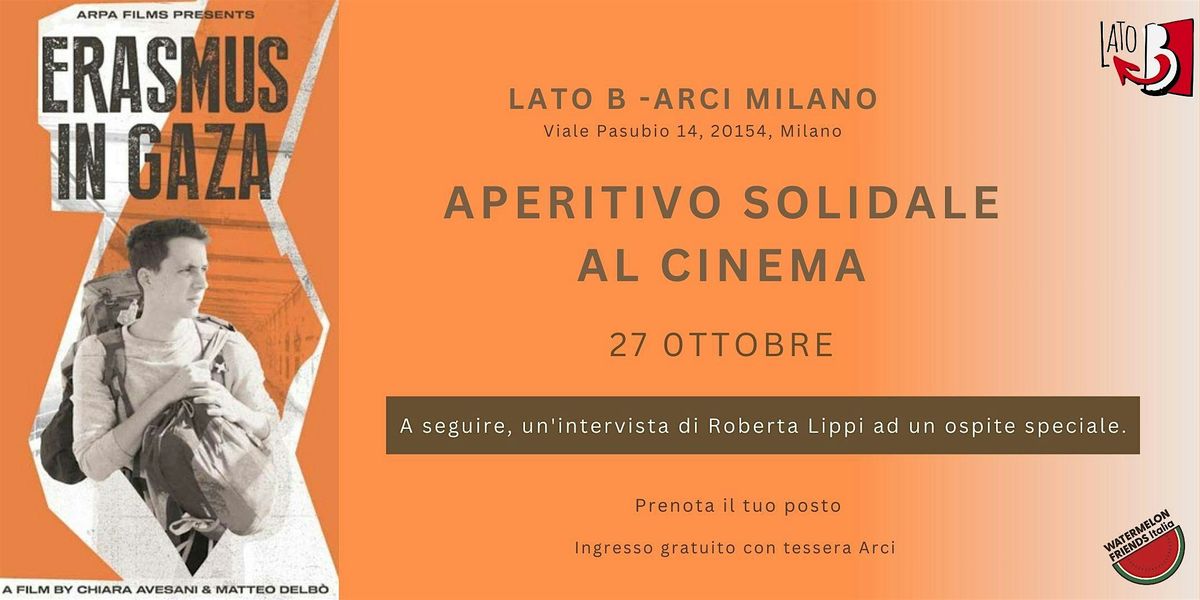 Aperitivo solidale al cinema