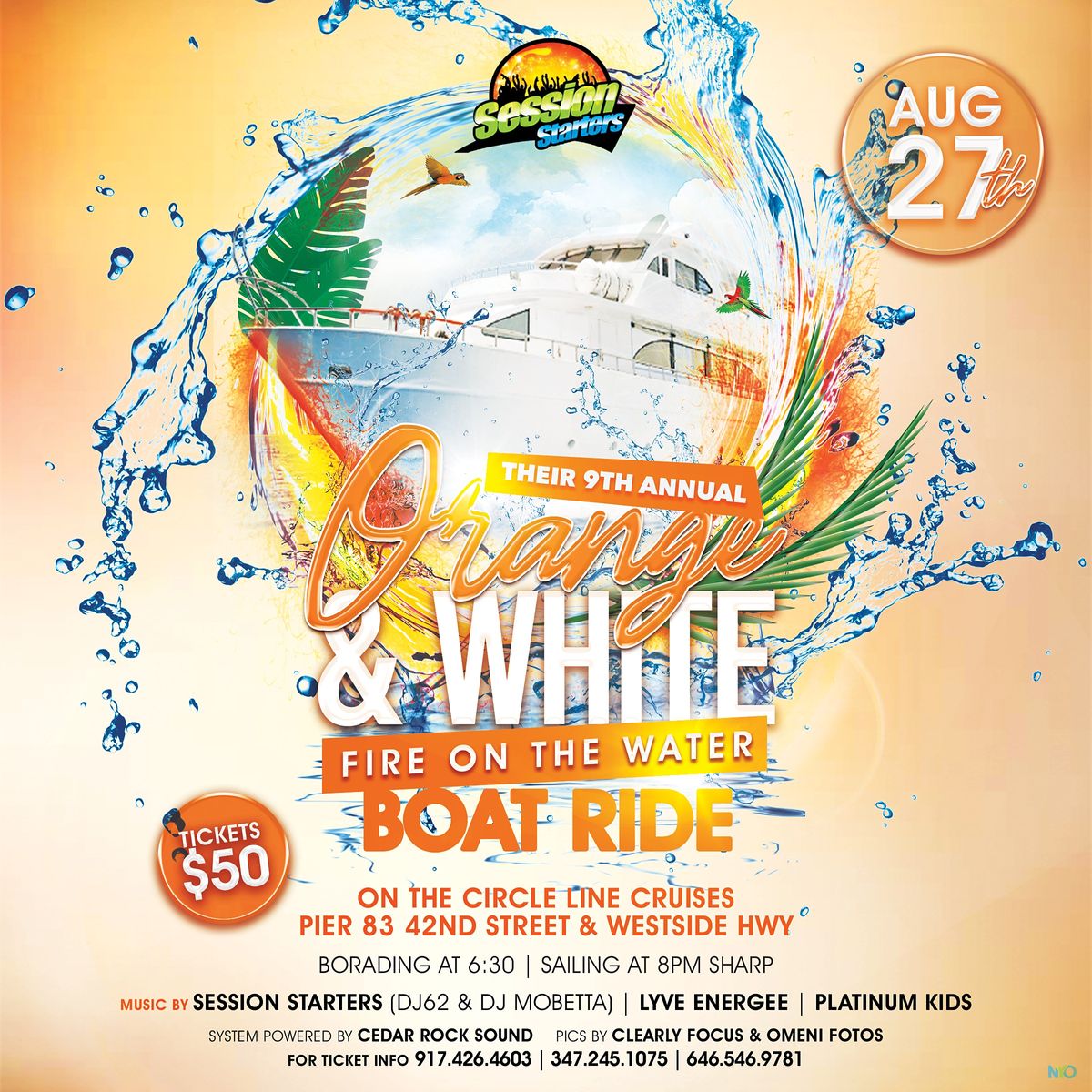 Orange & White Boatride 2022