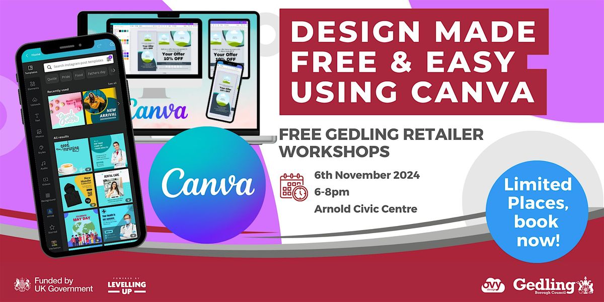 DESIGN MADE FREE & EASY USING CANVA