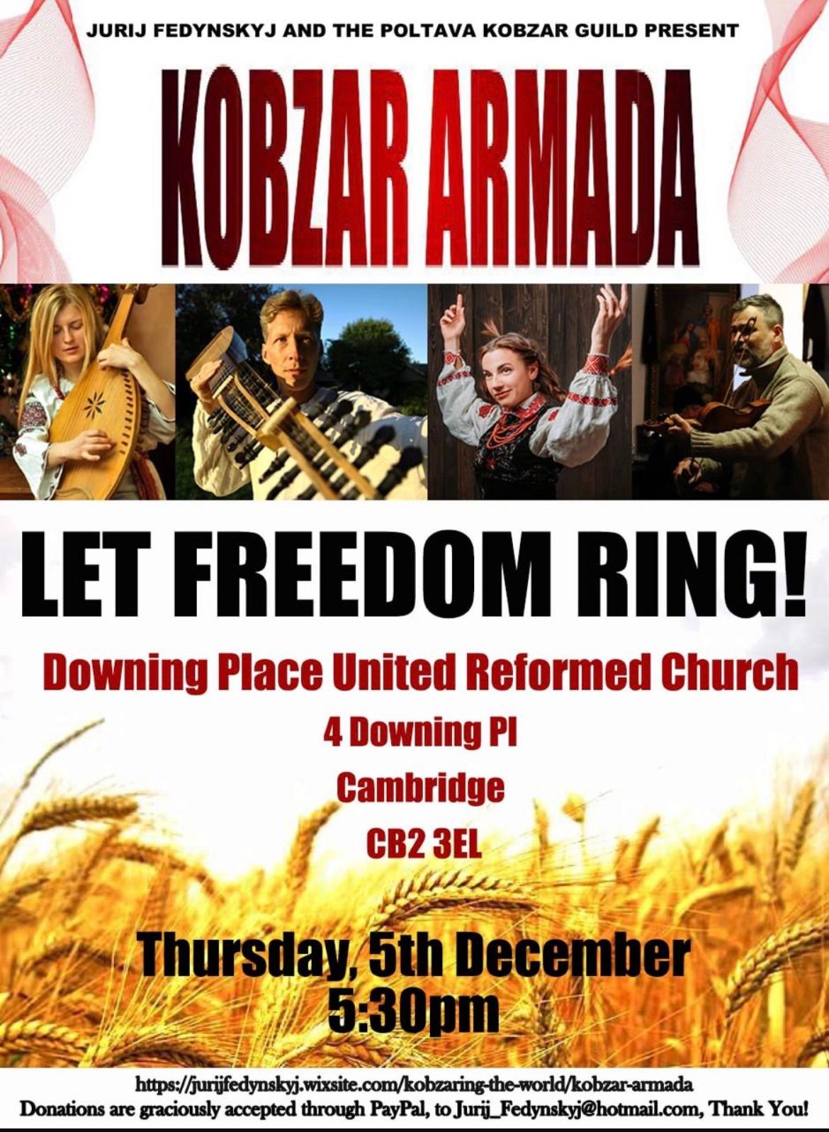 Kobzar Armada Concert in Cambridge