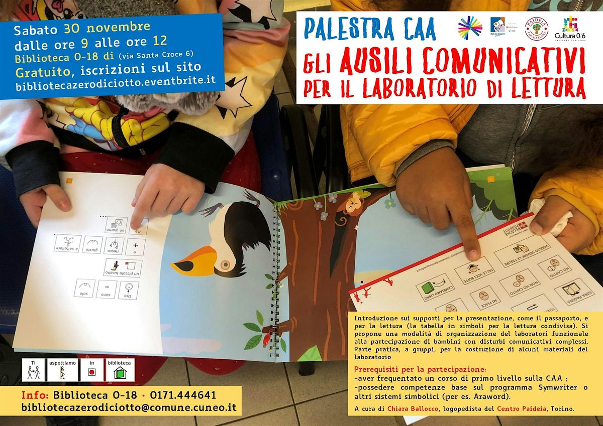 Palestra CAA > Ausili comunicativi per laboratorio di lettura (per adulti)