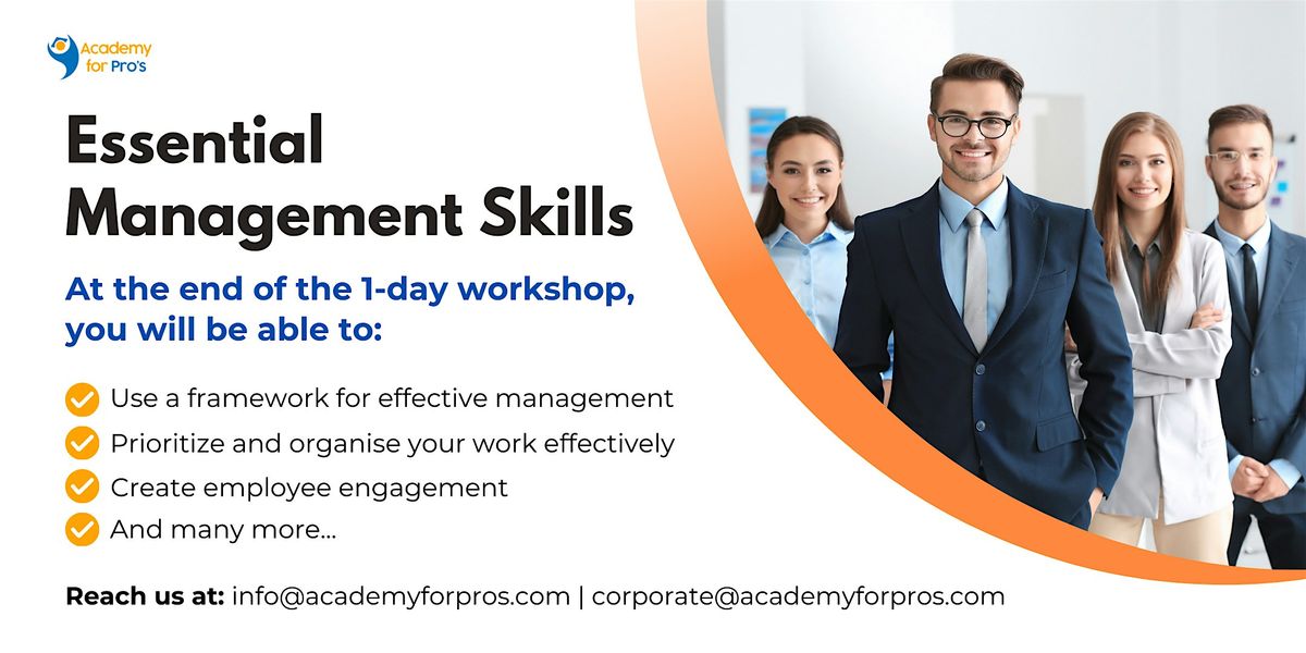 Essential Management Skills 1 Day Workshop in Bend, OR