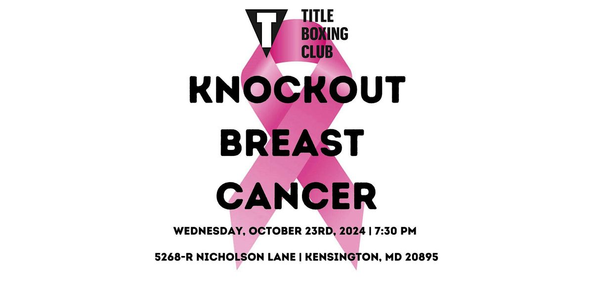 Knockout Breast Cancer Boxing Class!