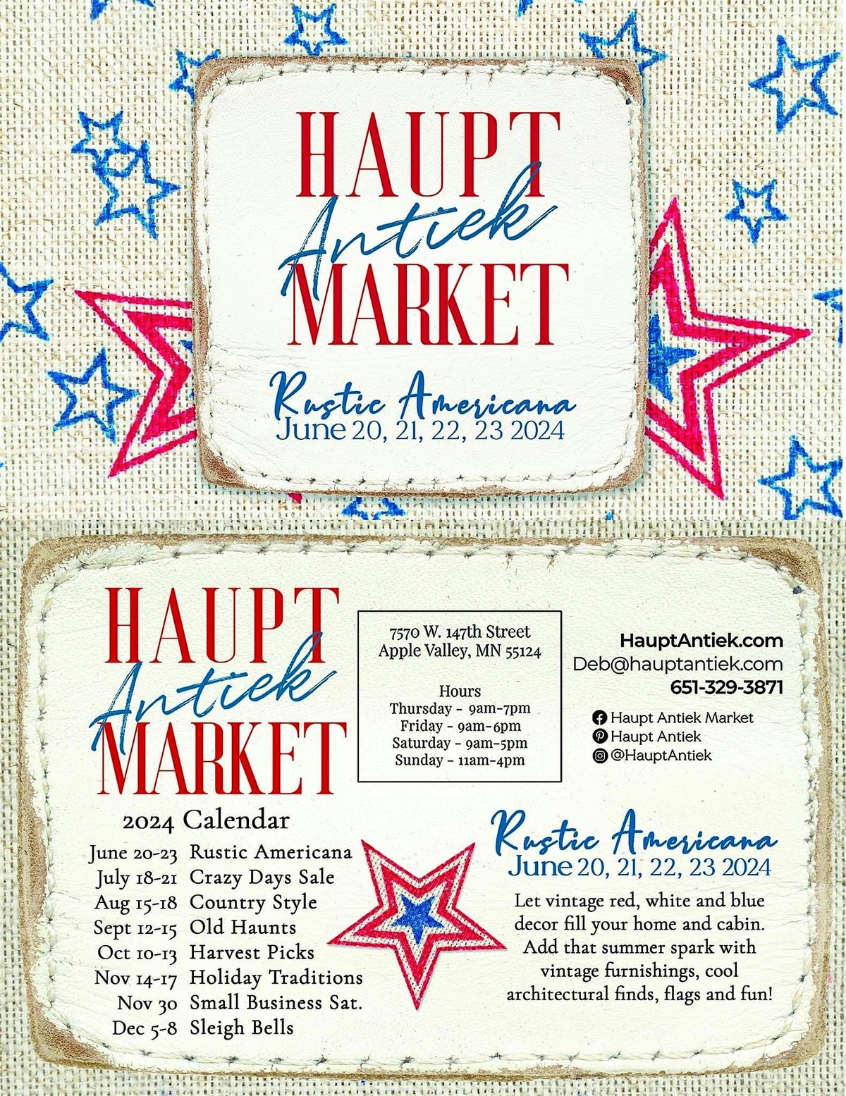 \u201cRustic Americana\u201d Sale at Haupt Antiek Market