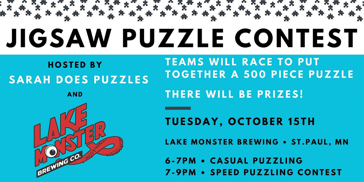 Team Jigsaw Puzzle Contest at Lake Monster Brewing - October 2024