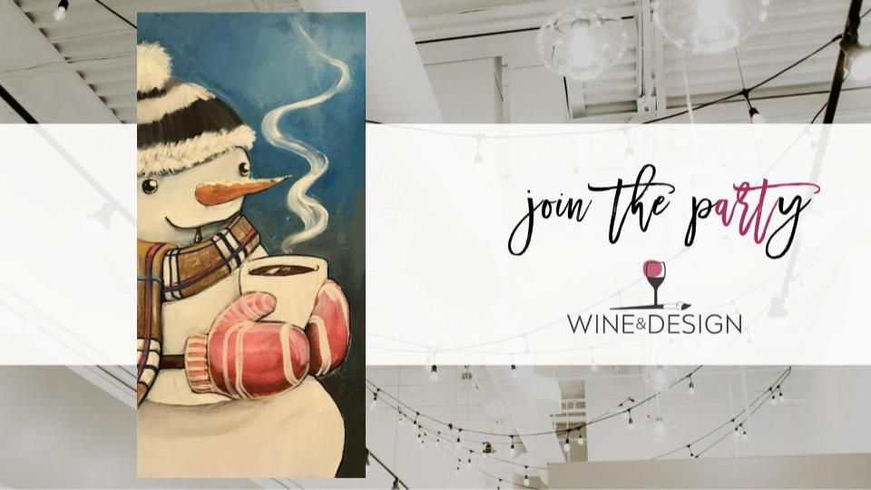 BRAND NEW! Sipping Snowman | Wine & Design