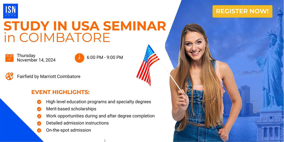 Study in USA Seminar in COIMBATORE