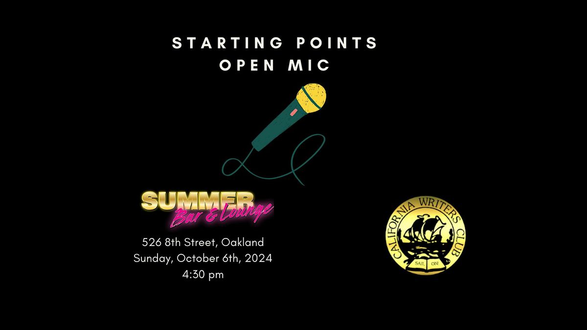 Starting Points Open Mic