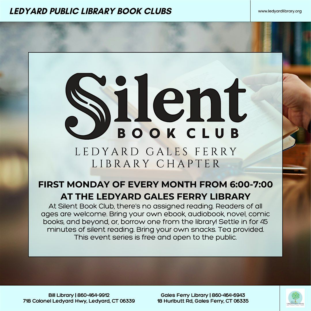 Silent Book Club - Ledyard Library Chapter