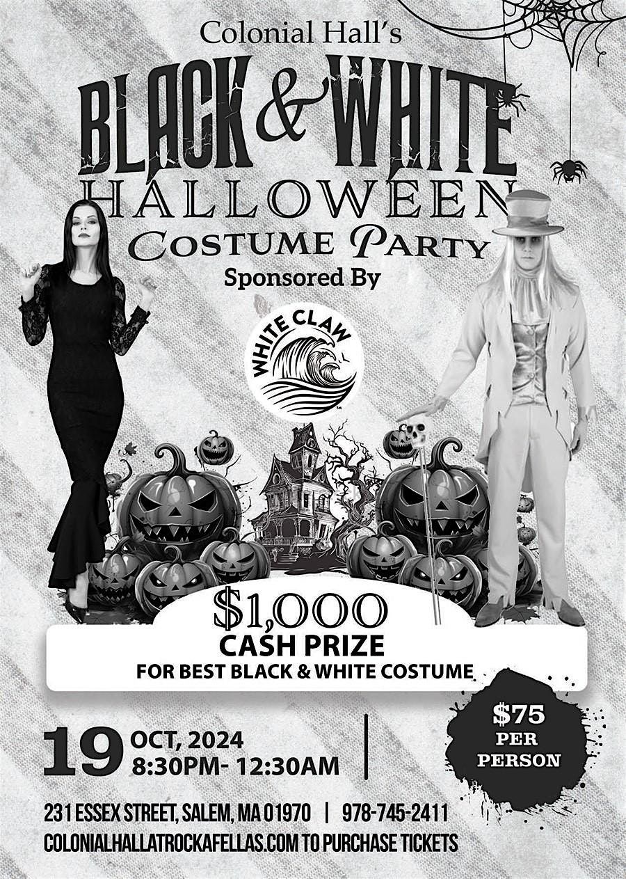 Black and White Halloween Costume Party - Featuring White Claw