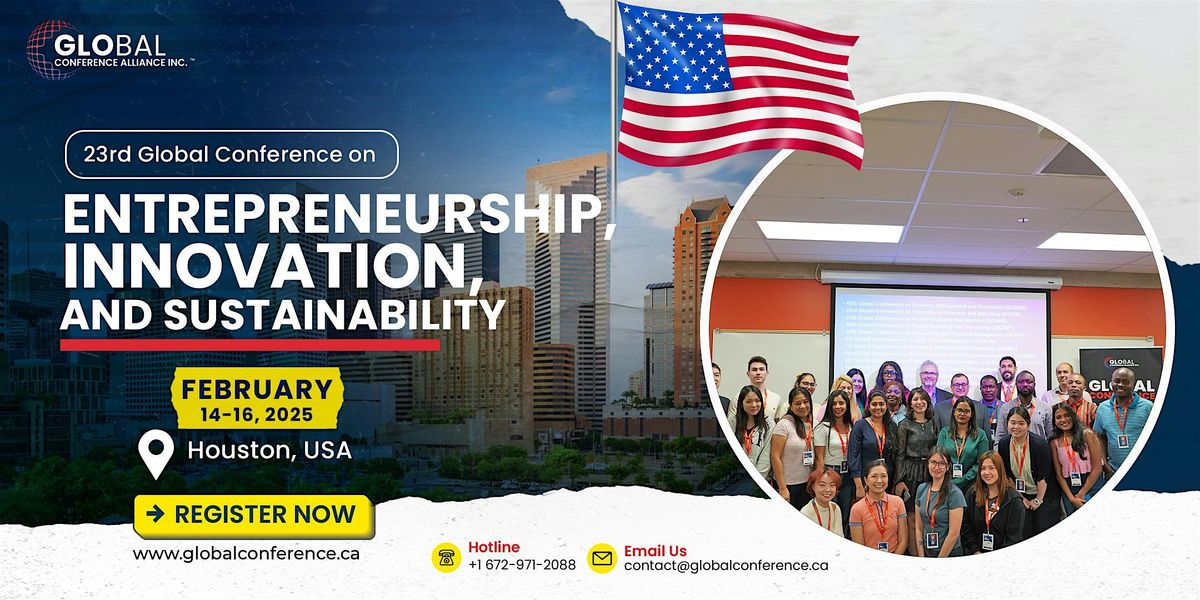 23rd Global Conference on Entrepreneurship, Innovation, and Sustainability