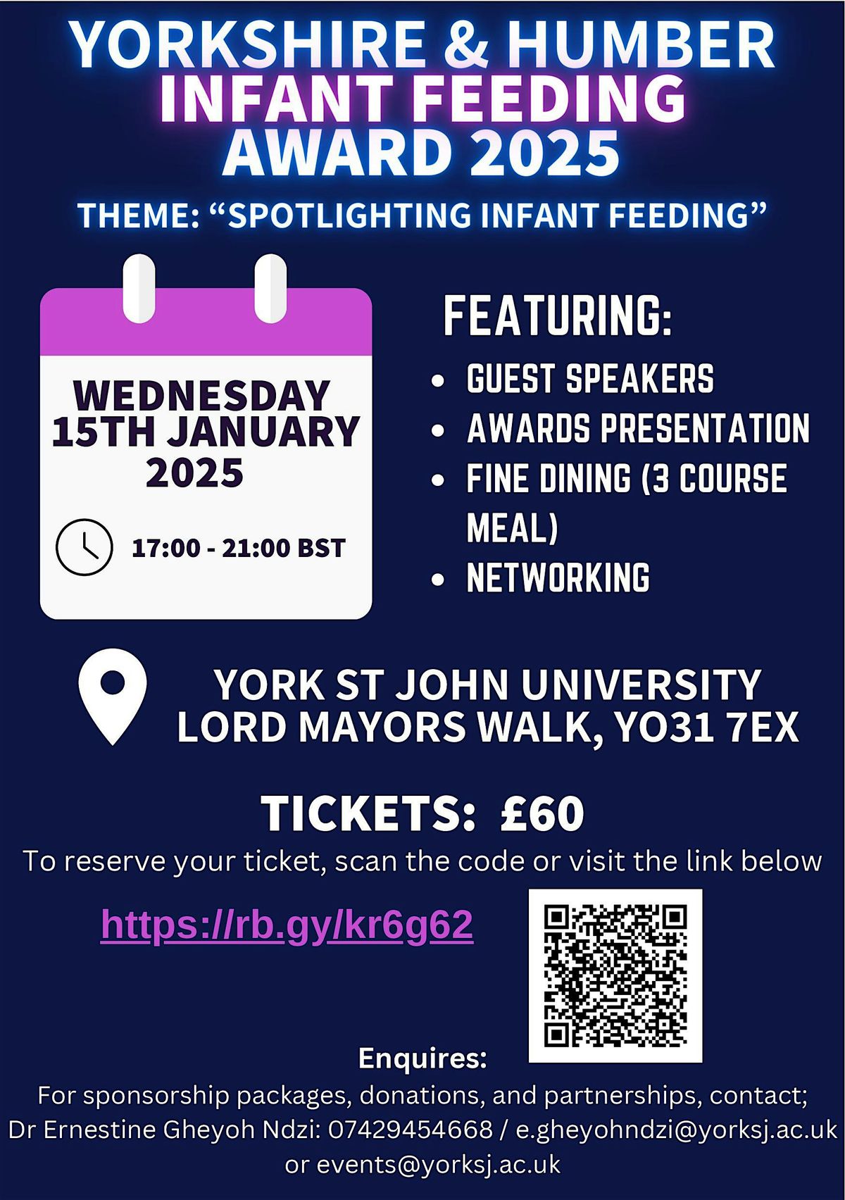 Yorkshire and Humber Infant Feeding Awards Evening 2025