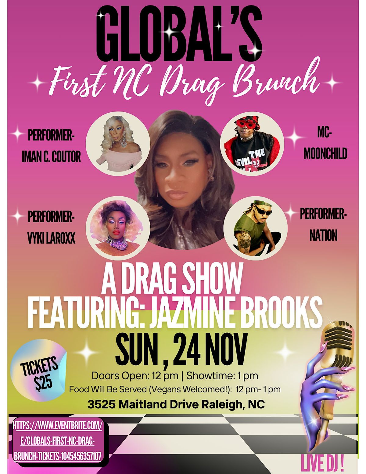 GLOBAL'S FIRST NC DRAG BRUNCH